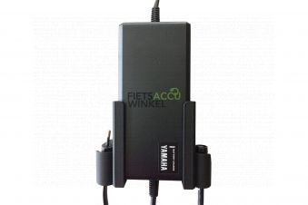Acculaderhouder voor Yamaha snellader 36V 4 pins 4A 0078YAM 9110024259696 voorbeeld met accu