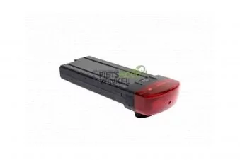 Cortina Ecomo fietsaccu 36V 11Ah 400Wh Li ion 5 pins zwart CSDACCU400 8719461037082 zijkant overzicht