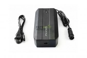 Flyer acculader 5A 48V voor FIB 48V 2pins zwart 500210 8720387027699 overzicht
