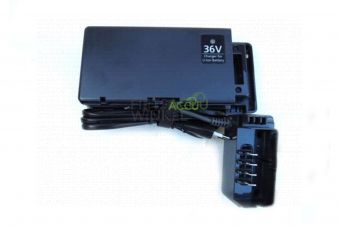 Panasonic Reislader acculader 36V zwart NKJ047B bovenkant